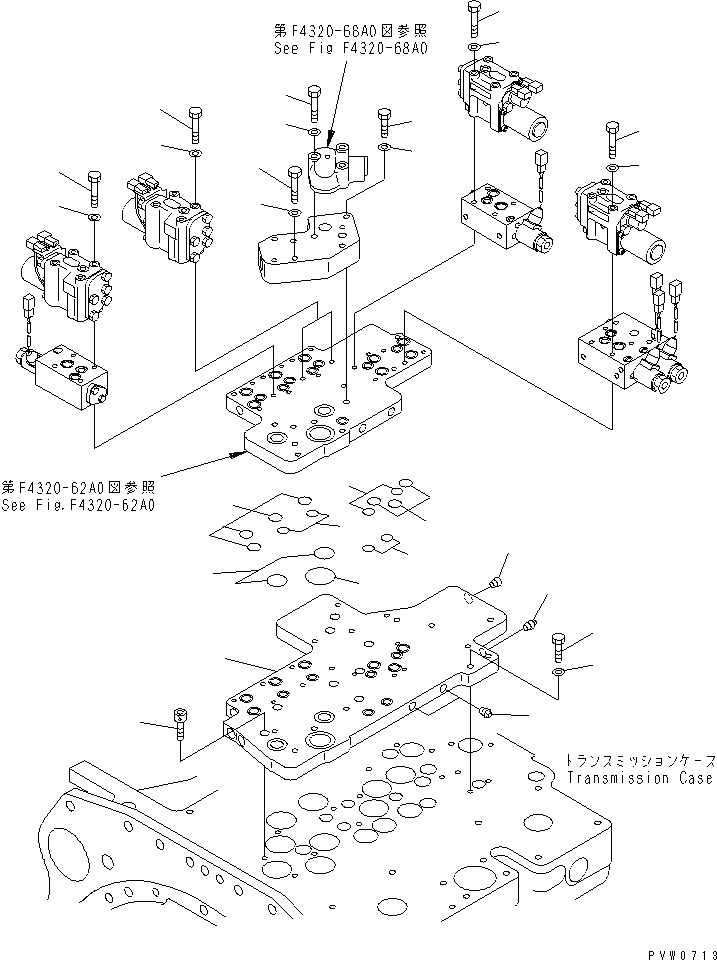 Схема запчастей Komatsu WA1200-3 - КЛАПАН ТРАНСМИССИИ СИДЕНЬЕ ГИДРОТРАНСФОРМАТОР И ТРАНСМИССИЯ