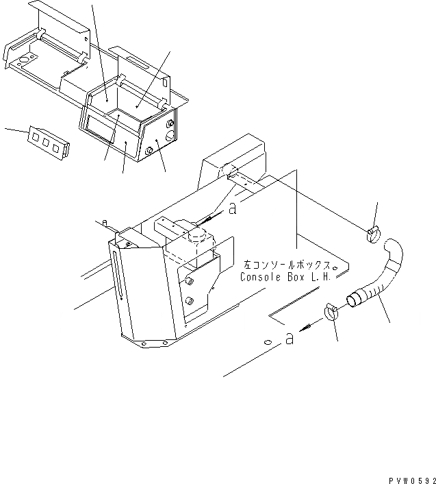 Схема запчастей Komatsu WA1200-3 - ПОЛ SUB (ОХЛАЖД. И ОБОГРЕВАТЕЛЬ. КОРПУС)(№-) КАБИНА ОПЕРАТОРА И СИСТЕМА УПРАВЛЕНИЯ