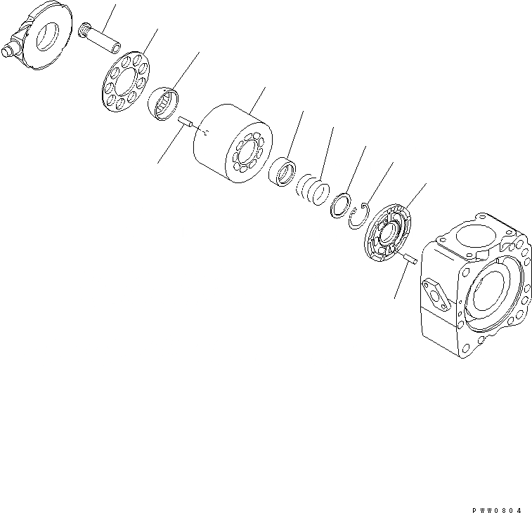 Схема запчастей Komatsu WA1200-3 - ПЕРЕКЛЮЧАТЕЛЬ НАСОС (/) ОСНОВН. КОМПОНЕНТЫ И РЕМКОМПЛЕКТЫ