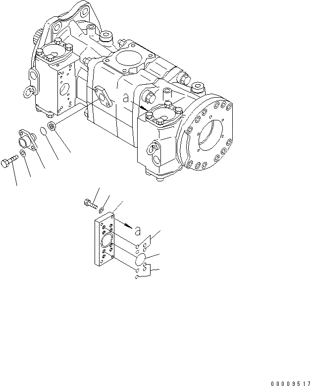 Схема запчастей Komatsu WA1200-3 - ПЕРЕКЛЮЧАТЕЛЬ НАСОС (/) ОСНОВН. КОМПОНЕНТЫ И РЕМКОМПЛЕКТЫ