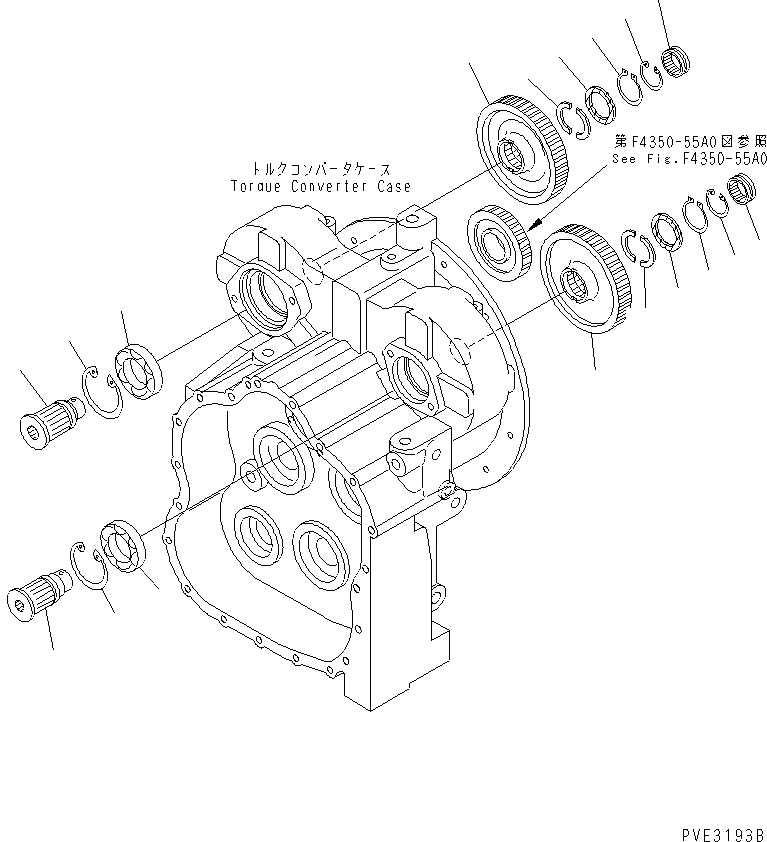 Схема запчастей Komatsu WA120L-3 - ТРАНСМИССИЯ (МЕХ-М ОТБОРА МОЩН-ТИ) ТРАНСМИССИЯ