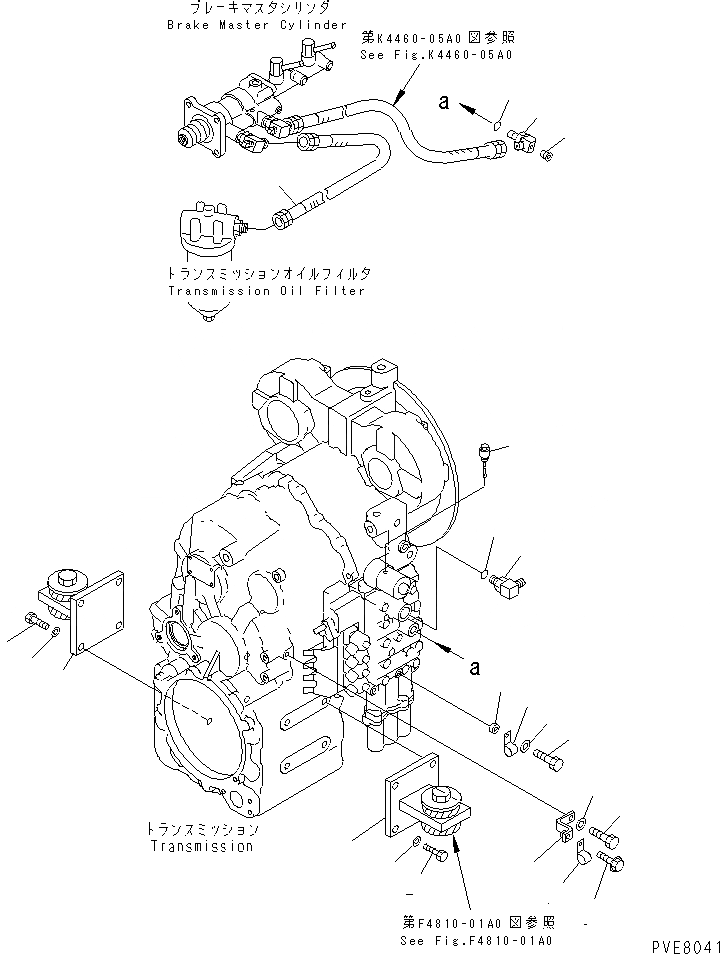 Схема запчастей Komatsu WA120L-3 - ТРАНСМИССИЯ (КОРПУС КРЕПЛЕНИЯ) ТРАНСМИССИЯ