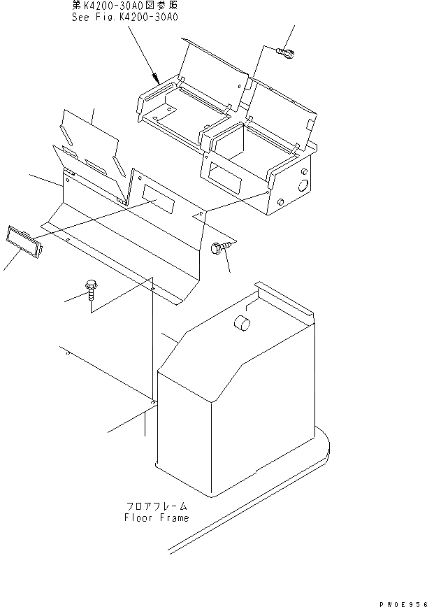 Схема запчастей Komatsu WA120L-3 - ЗАДН. КОНСОЛЬ COVER(№-) OPERATIORS ОБСТАНОВКА И СИСТЕМА УПРАВЛЕНИЯ