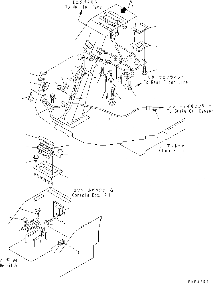 Схема запчастей Komatsu WA120L-3 - ПОЛ Э/ПРОВОДКА(№-) OPERATIORS ОБСТАНОВКА И СИСТЕМА УПРАВЛЕНИЯ