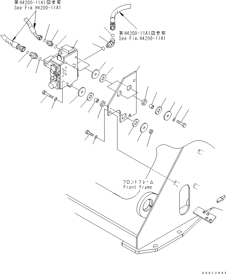 Схема запчастей Komatsu WA150-5 - ГИДРОЛИНИЯ (E.C.S.S. КЛАПАН) ГИДРАВЛИКА