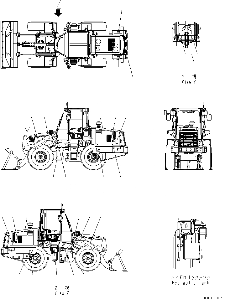 Схема запчастей Komatsu WA150-5 - МАРКИРОВКА (АНГЛ.) (PICTORIAL) МАРКИРОВКА