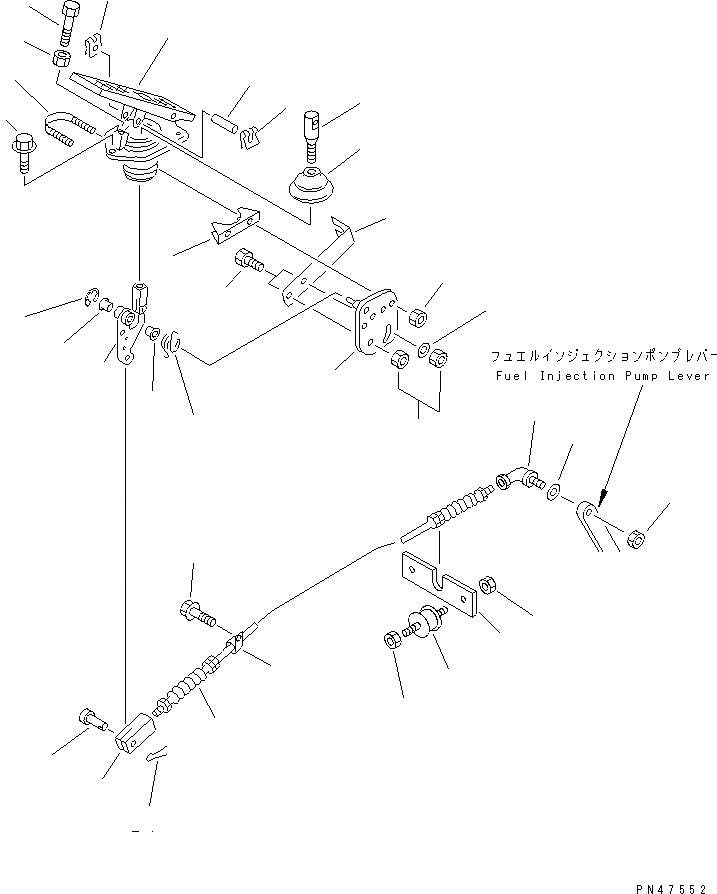 Схема запчастей Komatsu WA150-3-X - ПЕДАЛЬ АКСЕЛЕРАТОРАAND МЕХАНИЗМ(№-) КОМПОНЕНТЫ ДВИГАТЕЛЯ И ЭЛЕКТРИКА