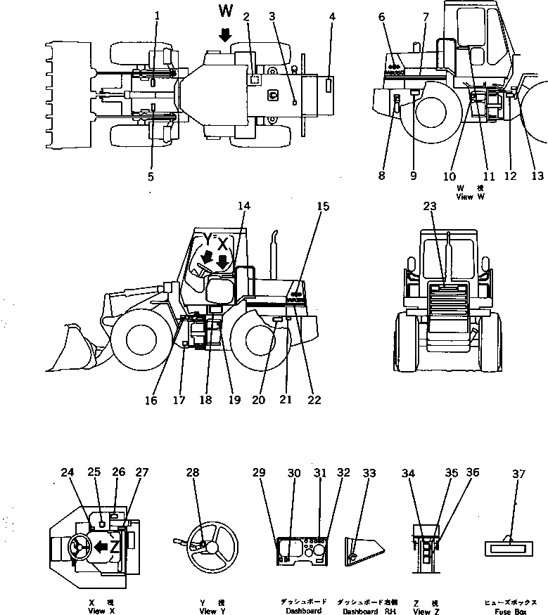 Схема запчастей Komatsu WA150-1 - МАРКИРОВКА (ИСПАНИЯ-АНГЛ.)(№-9999) МАРКИРОВКА¤ ИНСТРУМЕНТ И РЕМКОМПЛЕКТЫ