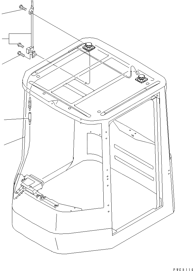 Схема запчастей Komatsu WA150-3 - КАБИНА (АНТЕННА И ГРОМКОГОВОРИТ. ЛИНИЯ) (С A.M.¤F.M. РАДИО)(№-) КАБИНА ОПЕРАТОРА И СИСТЕМА УПРАВЛЕНИЯ