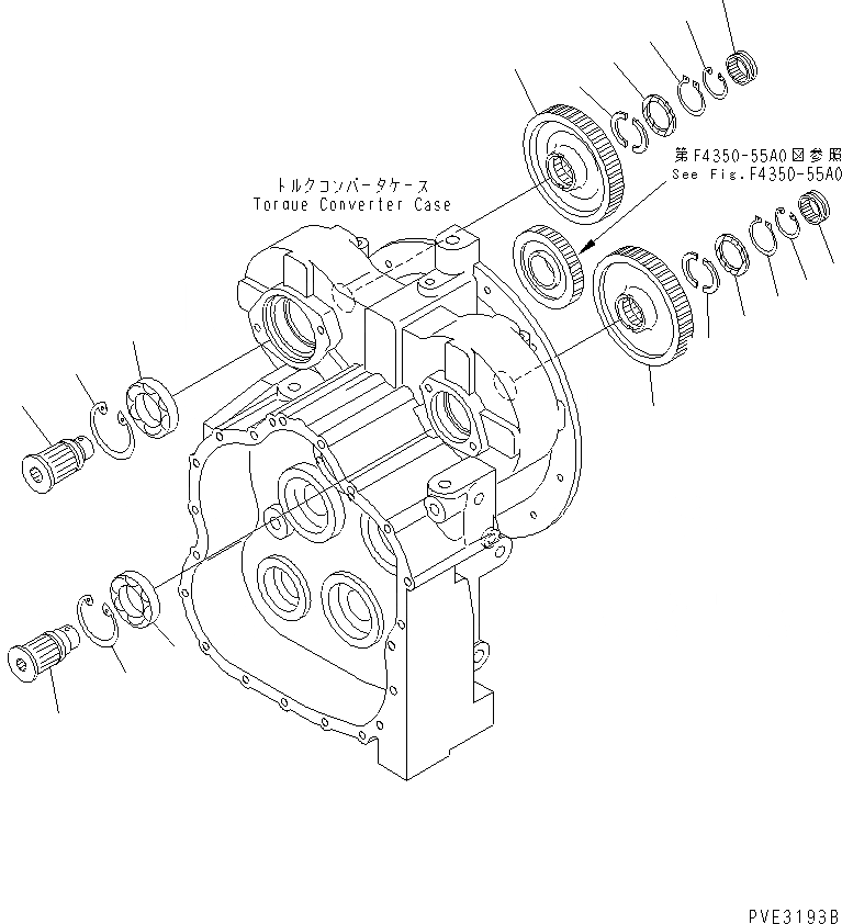 Схема запчастей Komatsu WA150-3-SN - ТРАНСМИССИЯ (МЕХ-М ОТБОРА МОЩН-ТИ) ТРАНСМИССИЯ