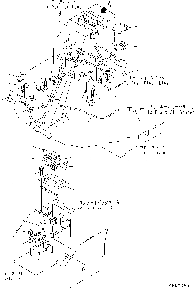 Схема запчастей Komatsu WA150-3-SN - ПОЛ Э/ПРОВОДКА(№-) КАБИНА ОПЕРАТОРА И СИСТЕМА УПРАВЛЕНИЯ