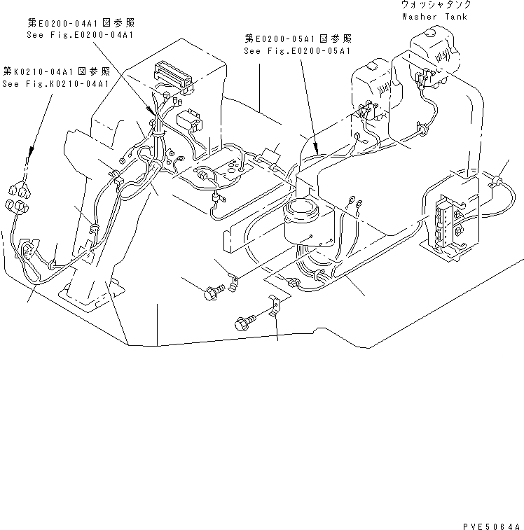 Схема запчастей Komatsu WA150-3-SN - ПОЛ Э/ПРОВОДКА (Э/ПРОВОДКА /) (С КАБИНОЙ ДЛЯ 2 ЧЕЛ.)(№-) КАБИНА ОПЕРАТОРА И СИСТЕМА УПРАВЛЕНИЯ