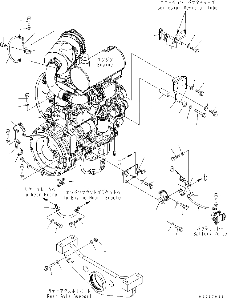 Схема запчастей Komatsu WA150-5 - Э/ПРОВОДКА ДВИГАТЕЛЯ (/) (STARTER Э/ПРОВОДКА И ДАТЧИК) (С КОНДИЦИОНЕРОМ) КОМПОНЕНТЫ ДВИГАТЕЛЯ