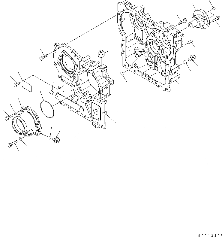 Схема запчастей Komatsu WA150-5-A - ПЕРЕДАЧА (/) (КОРПУС) ТРАНСМИССИЯ