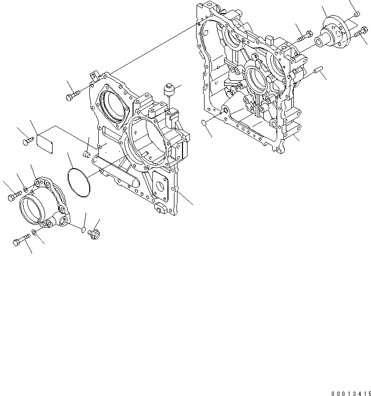 Схема запчастей Komatsu WA150-5-A - ПЕРЕДАЧА (/) (КОРПУС) (ТАХОГРАФ) ТРАНСМИССИЯ