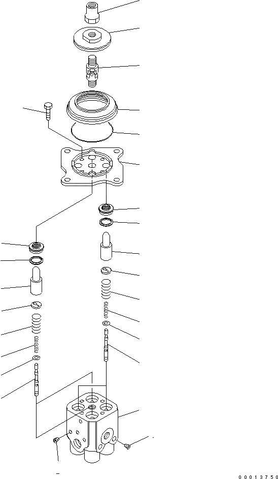 Схема запчастей Komatsu WA150-5-A - КЛАПАН PPC(ДЛЯ MONO+MONO РЫЧАГ) ОСНОВН. КОМПОНЕНТЫ И РЕМКОМПЛЕКТЫ