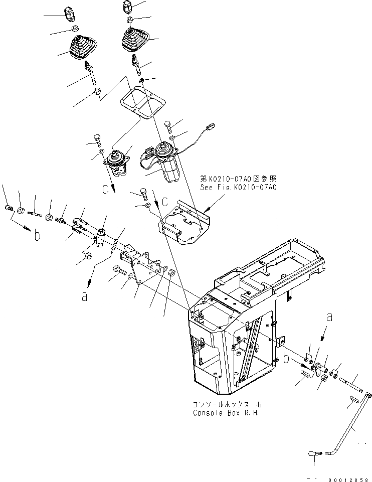 Схема запчастей Komatsu WA150-5-SS - ПОЛ (УПРАВЛЕНИЕ ПОГРУЗКОЙ) (/) (КЛАПАН PPC И РЫЧАГ) (ДЛЯ MONO+MONO РЫЧАГ) КАБИНА ОПЕРАТОРА И СИСТЕМА УПРАВЛЕНИЯ