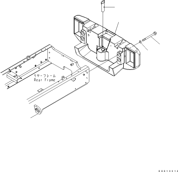 Схема запчастей Komatsu WA150-5-SS - ПРОТИВОВЕС ЧАСТИ КОРПУСА