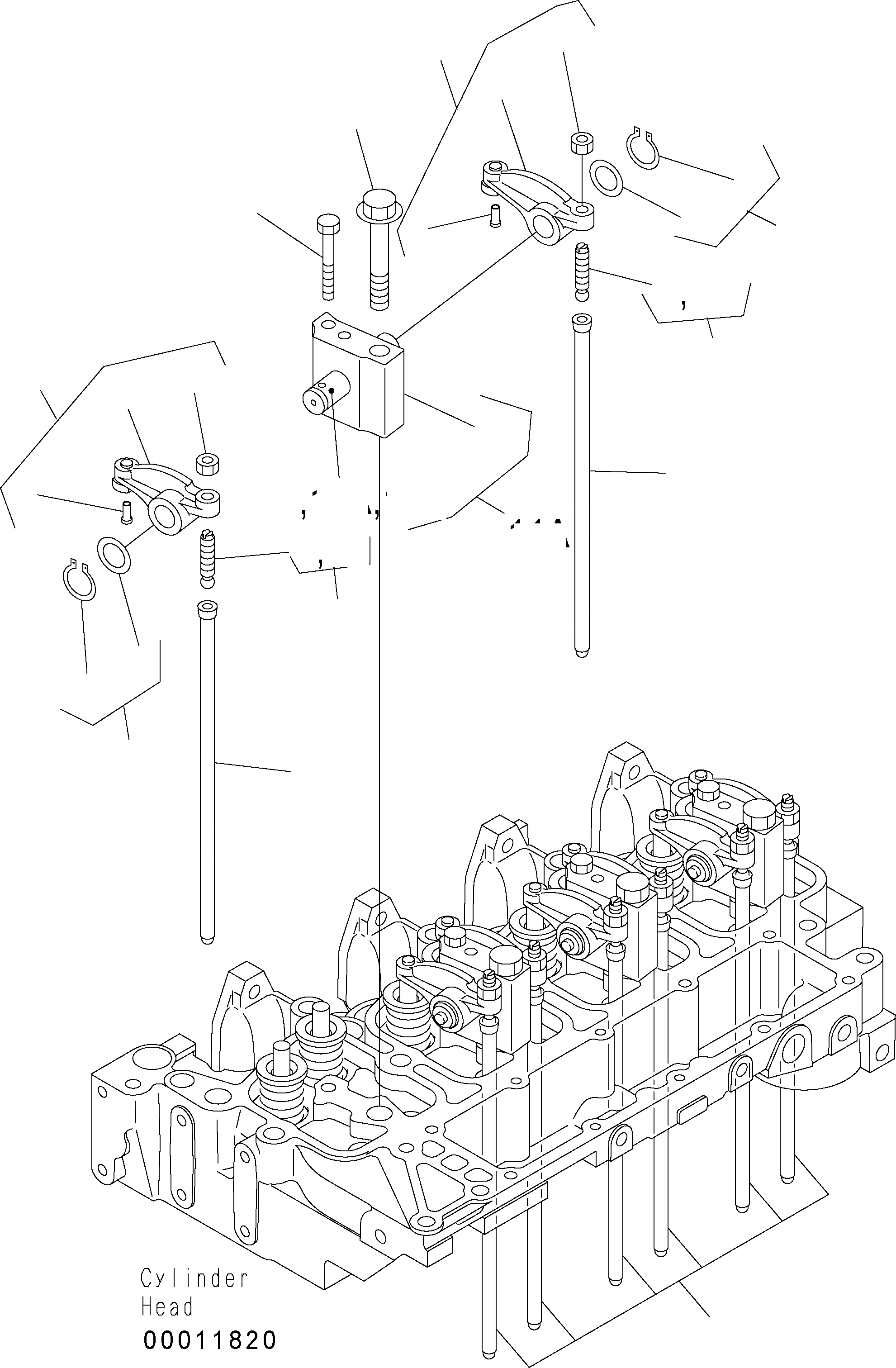 Схема запчастей Komatsu WA150-5 - КОРОМЫСЛО AA ДВИГАТЕЛЬ