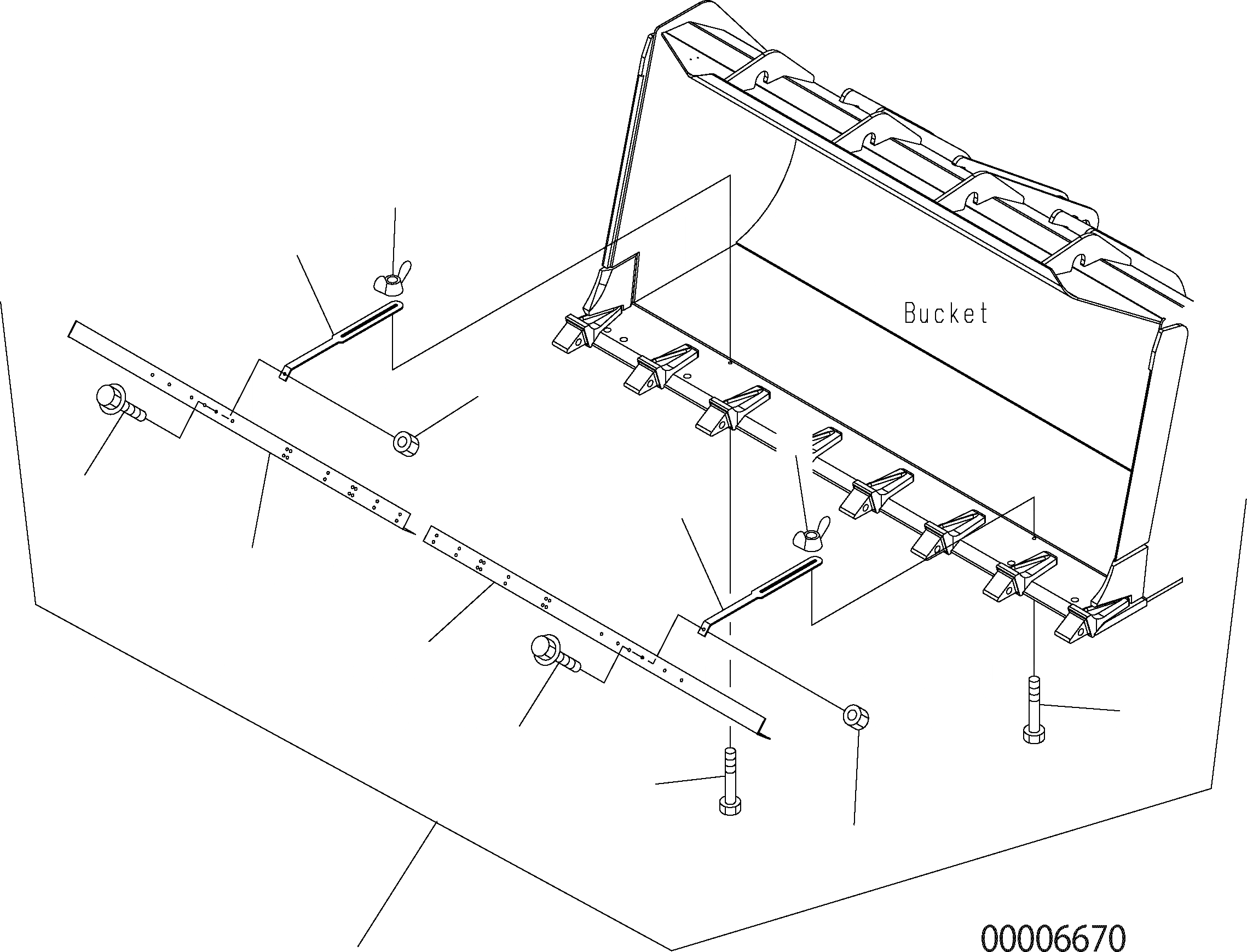 Схема запчастей Komatsu WA150-5 - ЗУБЬЯCOVER T РАБОЧЕЕ ОБОРУДОВАНИЕ