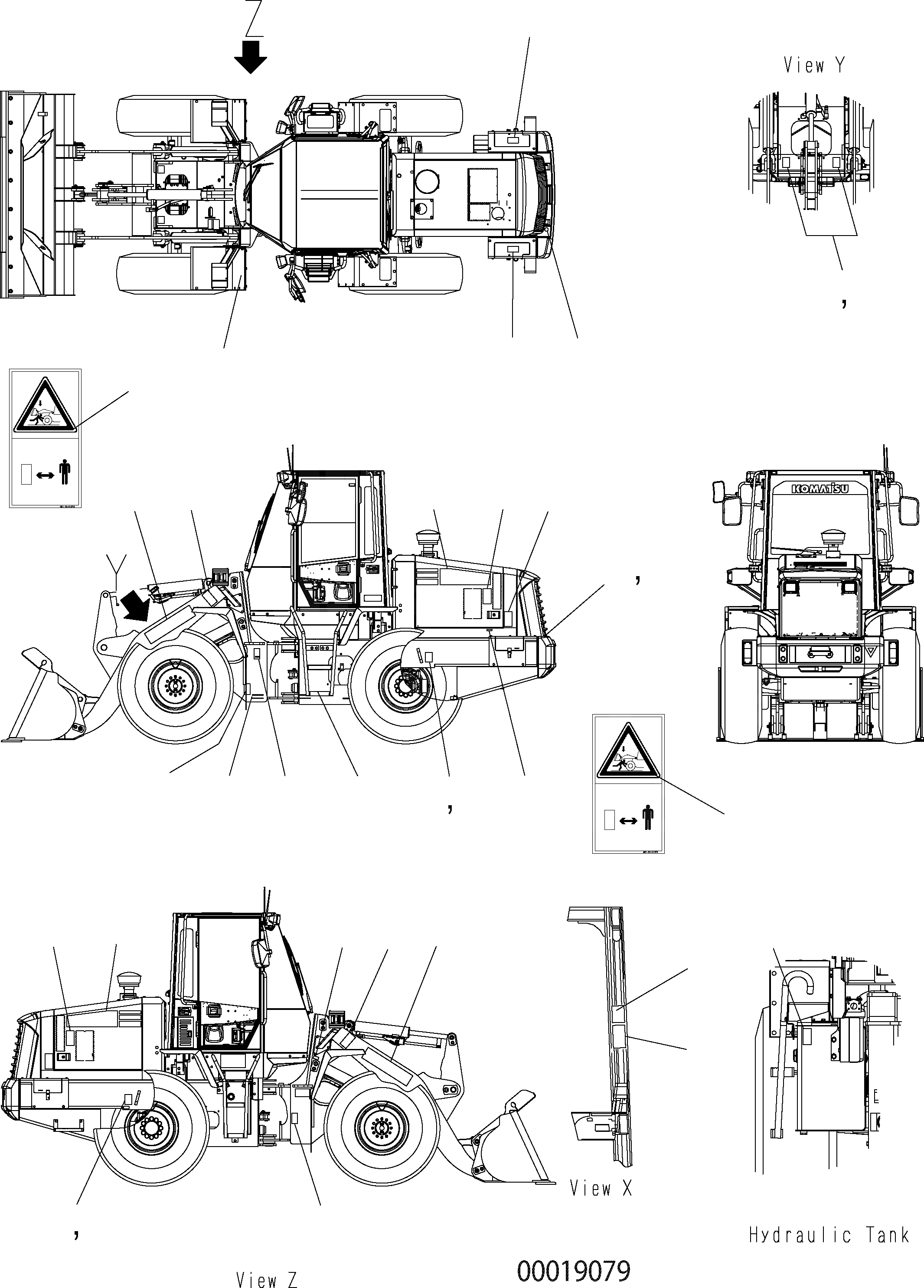 Схема запчастей Komatsu WA150-5 - МАРКИРОВКА (COMMON ЧАСТИ) U МАРКИРОВКА