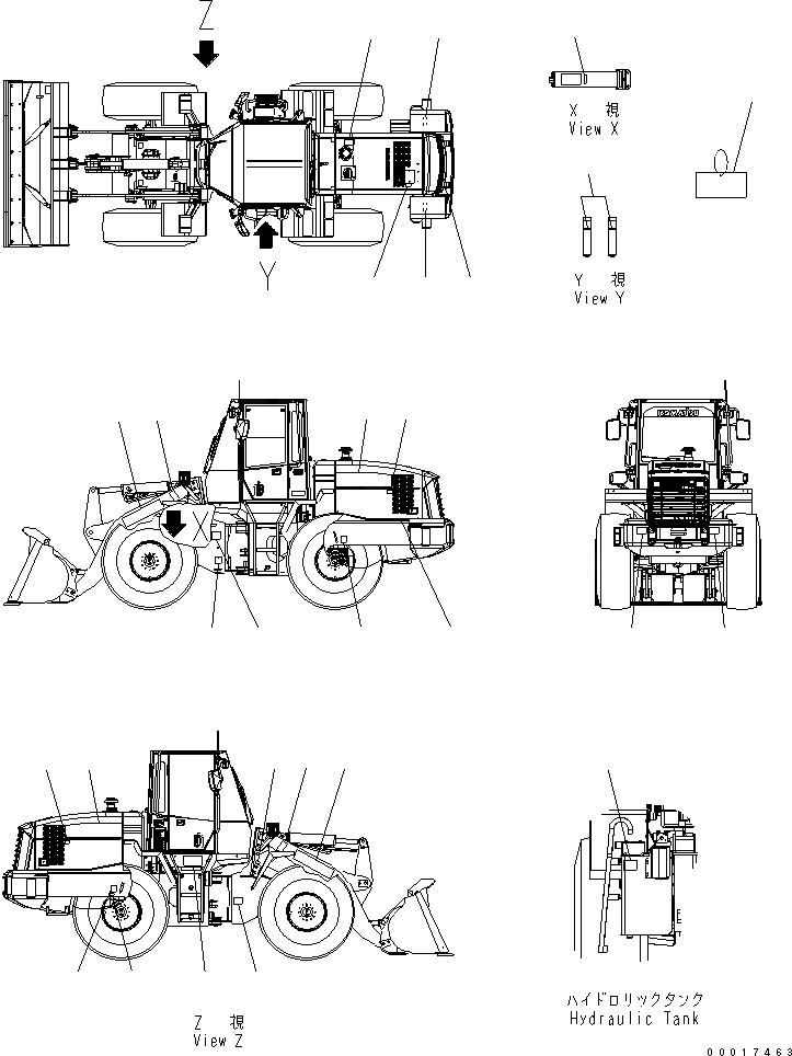 Схема запчастей Komatsu WA150L-5 - МАРКИРОВКА МАРКИРОВКА