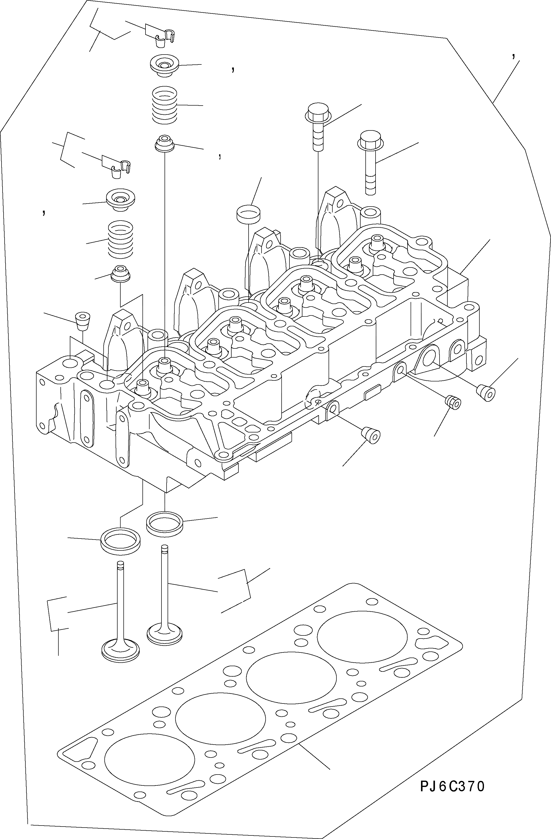 Схема запчастей Komatsu WA150PZ-5 - ГОЛОВКА ЦИЛИНДРОВ AA ДВИГАТЕЛЬ