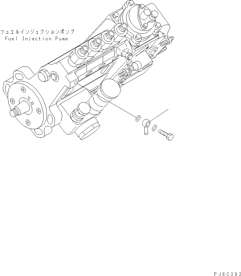 Схема запчастей Komatsu WA150PZ-5 - ТОПЛИВН. СОЕД-Е AA ДВИГАТЕЛЬ