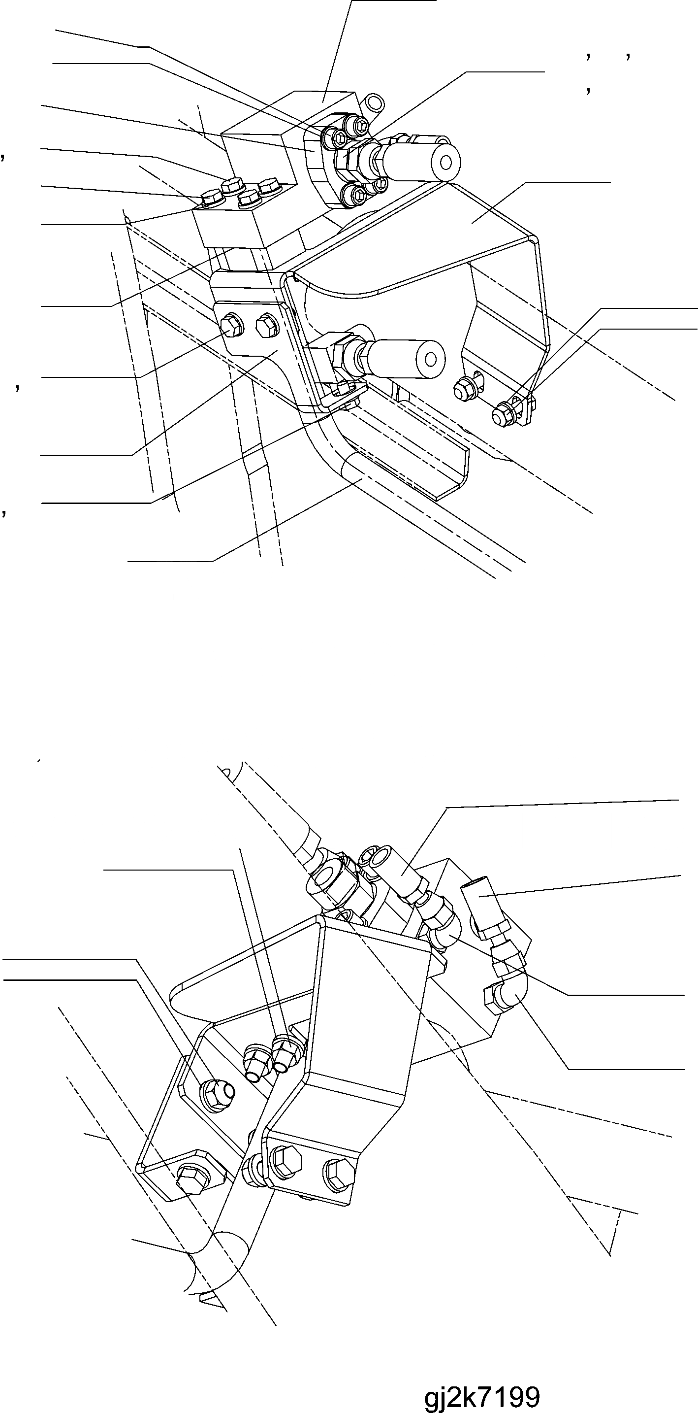 Схема запчастей Komatsu WA150PZ-5 - ANTI DROP КЛАПАН (КОВШ ЧАСТИ) V ОПЦ.S