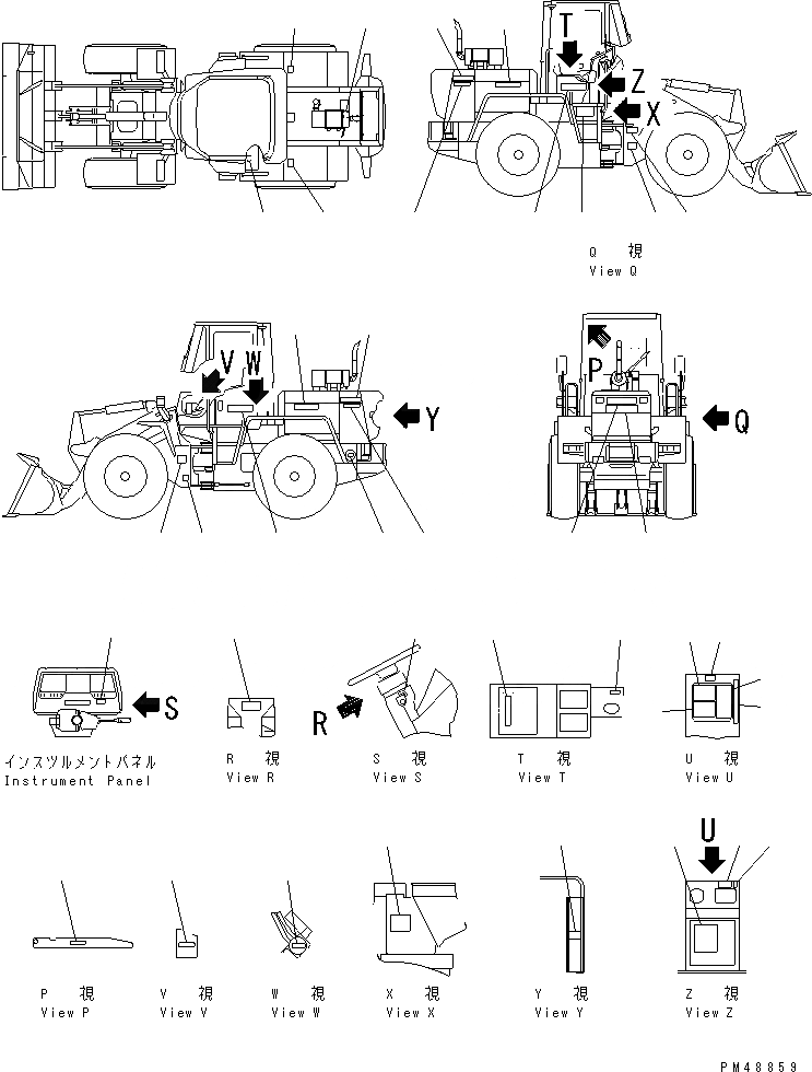 Схема запчастей Komatsu WA150SS-3-X - МАРКИРОВКА (С КАБИНОЙ) (ЯПОН.) (SUPER БЕСШУМН. СПЕЦИФ-Я)(№-) МАРКИРОВКА¤ ИНСТРУМЕНТ И РЕМКОМПЛЕКТЫ