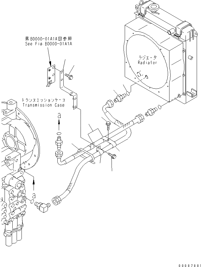 Схема запчастей Komatsu WA180-3 - ГИДРОТРАНСФОРМАТОР И ТРАНСМИССИЯ ЛИНИЯ (С ANTI CLOG РАДИАТОР)(№7-) ТРАНСМИССИЯ