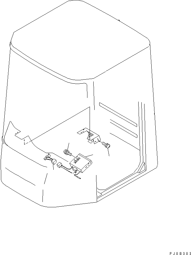Схема запчастей Komatsu WA180-3 - РАДИО¤ AM/FM(№-) КАБИНА ОПЕРАТОРА И СИСТЕМА УПРАВЛЕНИЯ