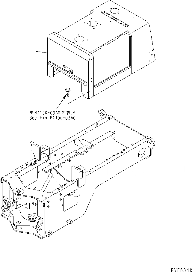 Схема запчастей Komatsu WA180-3 - КАПОТ (КАПОТ) (KOHAG) ЧАСТИ КОРПУСА