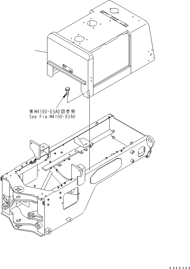 Схема запчастей Komatsu WA180PT-3 - КАПОТ (КАПОТ) ЧАСТИ КОРПУСА