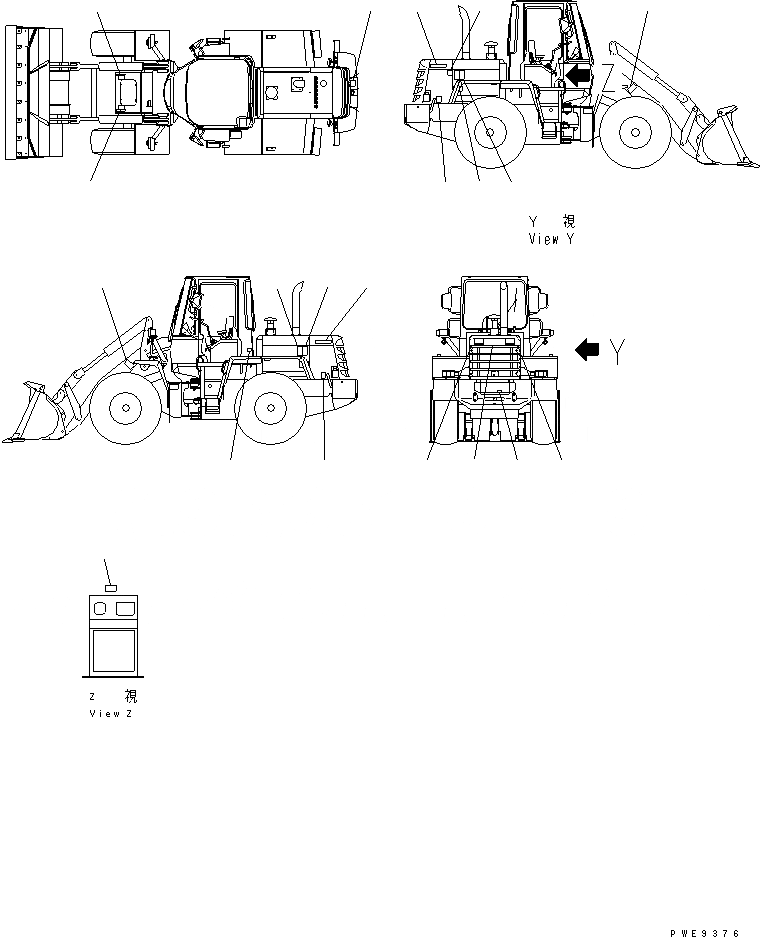 Схема запчастей Komatsu WA180PT-3 - МАРКИРОВКА (ПОРТУГАЛ.) МАРКИРОВКА