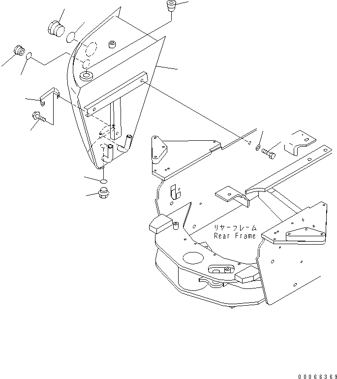 Схема запчастей Komatsu WA20-2 - ГИДР. БАК.(№8-) ГИДРАВЛИКА