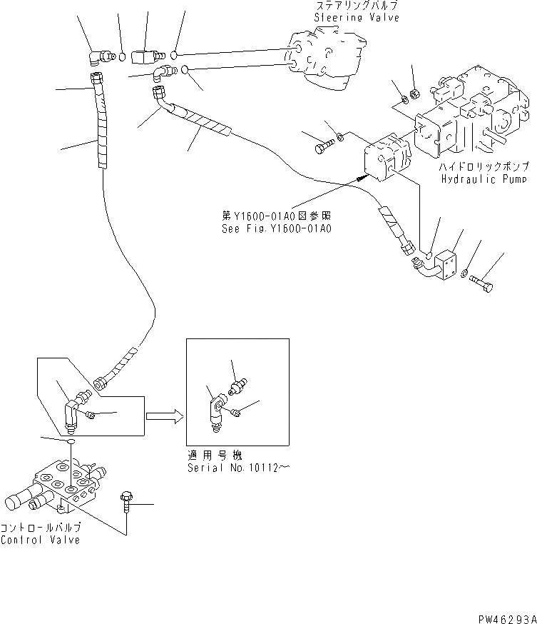 Схема запчастей Komatsu WA20-2 - ГИДРОЛИНИЯ (ЛИНИЯ ПОДАЧИ)(№-89) ГИДРАВЛИКА