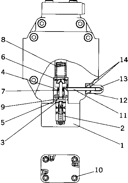 Схема запчастей Komatsu WA20-2 - МОТОР ХОДА (ВНУТР. ЧАСТИ) (УПРАВЛ-Е КРЫШКАAND КЛАПАН)(№-) ОСНОВН. КОМПОНЕНТЫ И РЕМКОМПЛЕКТЫ
