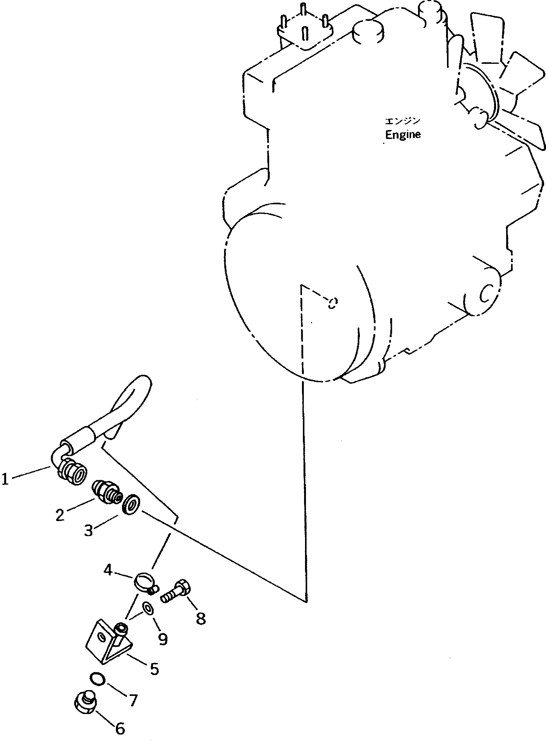 Схема запчастей Komatsu WA20-2 - КОМПОНЕНТЫ ДВИГАТЕЛЯ КОМПОНЕНТЫ ДВИГАТЕЛЯ
