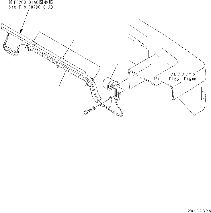 Схема запчастей Komatsu WA20-2 - СИГНАЛ. ЗАДНЕГО ХОДА ЭЛЕКТРИКА