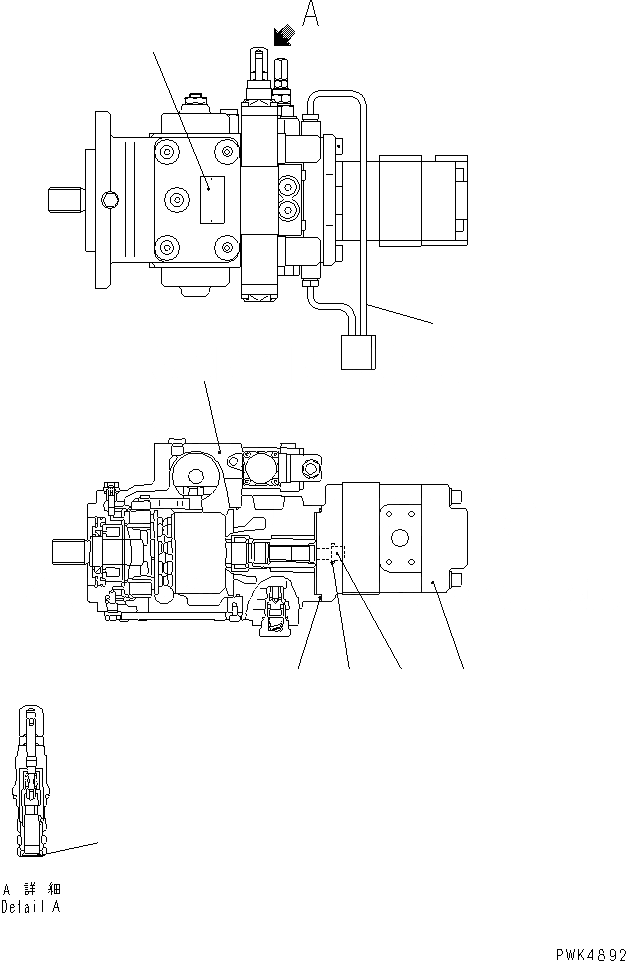 Схема запчастей Komatsu WA20-2 - ОСНОВН. НАСОС (ВНУТР. ЧАСТИ)(№89-) ОСНОВН. КОМПОНЕНТЫ И РЕМКОМПЛЕКТЫ