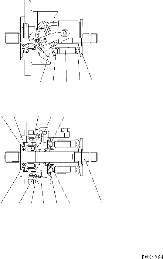 Схема запчастей Komatsu WA20-2 - ОСНОВН. НАСОС (ПОРШЕНЬ НАСОС ВНУТР. ЧАСТИ) (ПОВОРОТН. ГРУППА)(№89-) ОСНОВН. КОМПОНЕНТЫ И РЕМКОМПЛЕКТЫ