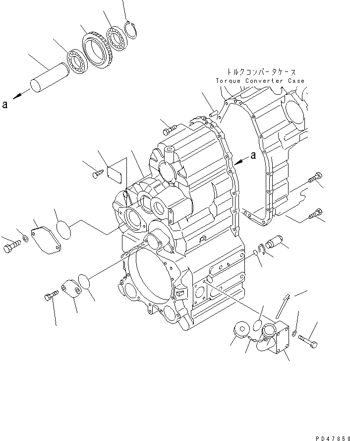 Схема запчастей Komatsu WA200-3-X - ТРАНСМИССИЯ (КОРПУС ТРАНСМИССИИ) (/)(№-) ТРАНСМИССИЯ