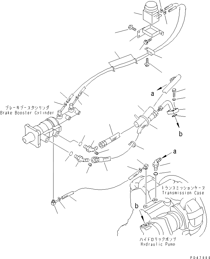 Схема запчастей Komatsu WA200-3-X - ТОРМОЗ. МАСЛОПРОВОДЯЩАЯ ЛИНИЯ (/) (РЕЗЕРВН. БАК ЛИНИЯ)(№-) ВЕДУЩ. ВАЛ¤ ДИФФЕРЕНЦ. И КОЛЕСА