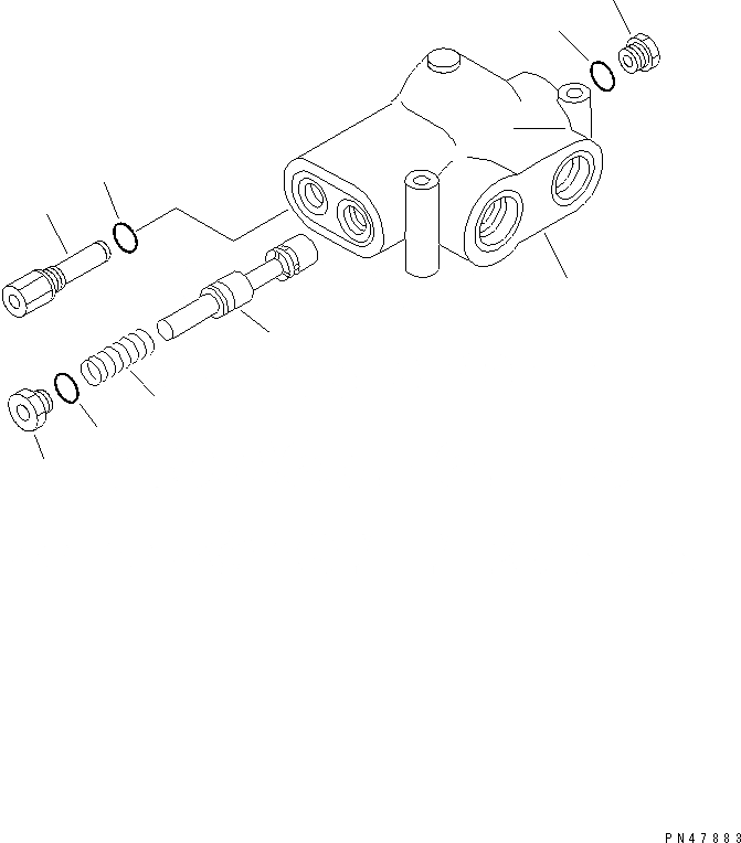 Схема запчастей Komatsu WA200-3-X - ПРИОРИТЕТН. КЛАПАН(№-) РУЛЕВ. УПРАВЛЕНИЕ И СИСТЕМА УПРАВЛЕНИЯ