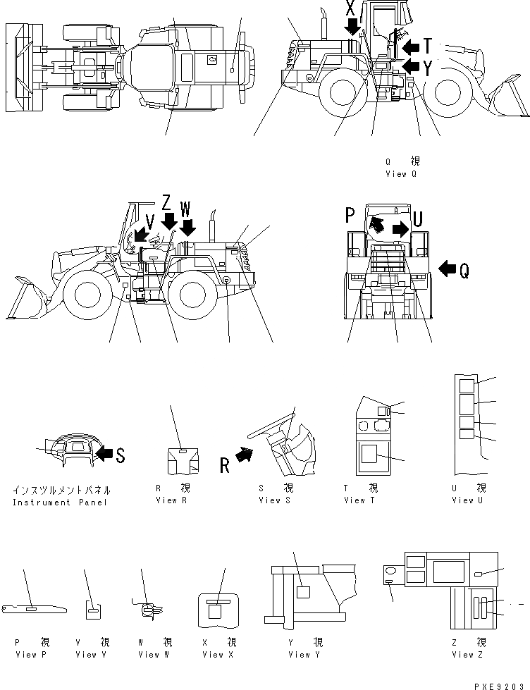 Схема запчастей Komatsu WA200-3-X - МАРКИРОВКА (С КАБИНОЙ) (ЯПОН.)(№-) МАРКИРОВКА¤ ИНСТРУМЕНТ И РЕМКОМПЛЕКТЫ