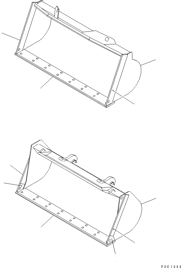 Схема запчастей Komatsu WA200-3-X - КОВШ(№-) КАТАЛОГИ ЗЧ