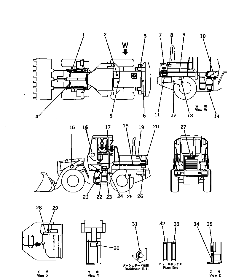 Схема запчастей Komatsu WA200-1 - MARK И PALTES (ПОРТУГАЛ.) (TBG/ABE СПЕЦ-Я.)(№-9999) СПЕЦ. APPLICATION ЧАСТИ