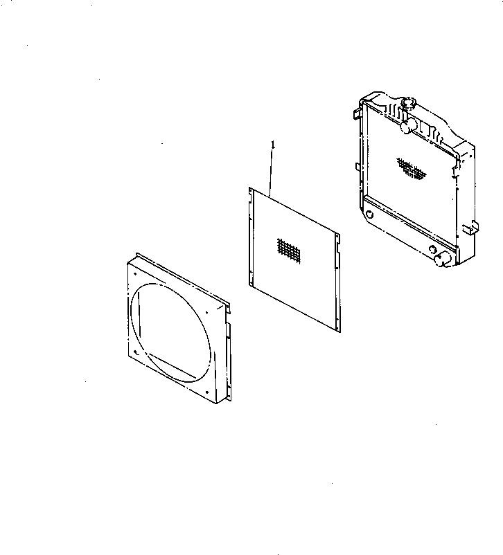 Схема запчастей Komatsu WA200-1 - РАДИАТОР DUST И DIRT ЗАЩИТА КОМПОНЕНТЫ ДВИГАТЕЛЯ И ЭЛЕКТРИКА