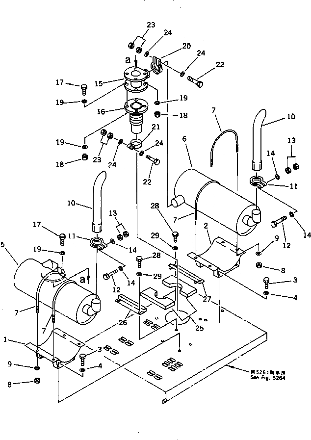 Схема запчастей Komatsu WA200-1 - NOISE ABATMENT ЧАСТИ (/7)(№-) РАМА И ЧАСТИ КОРПУСА